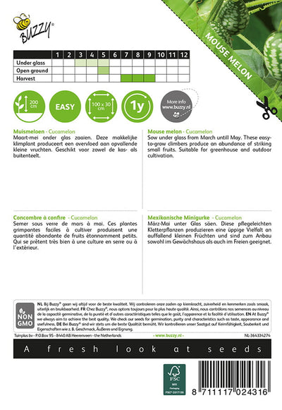 Mouse Melon - Cucamelon - 15 Zaden