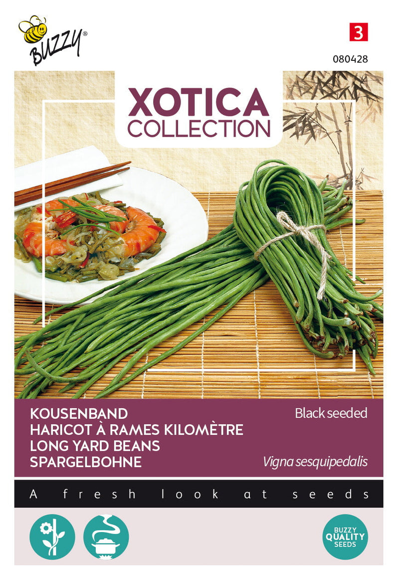 Lange Yard Bonen - Zwartzaad - 10g