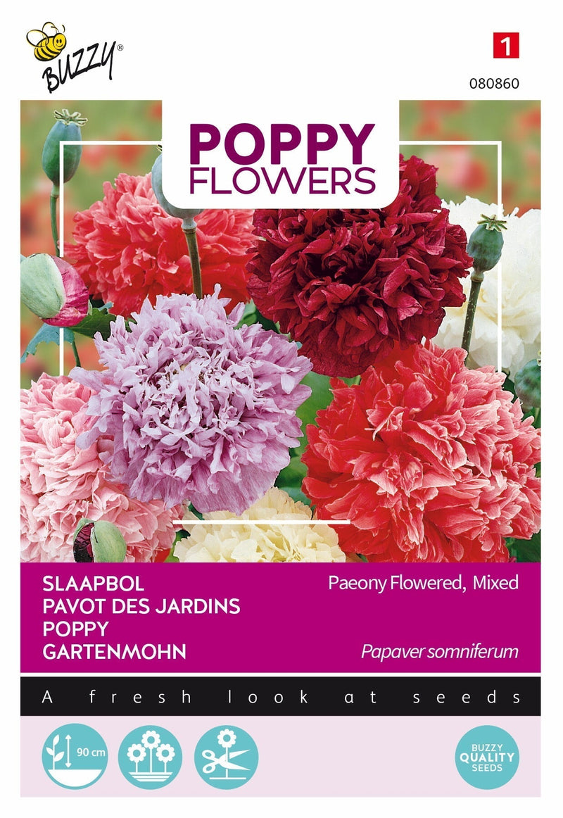 Poppy Flowers - Paeony Flowered - 1g