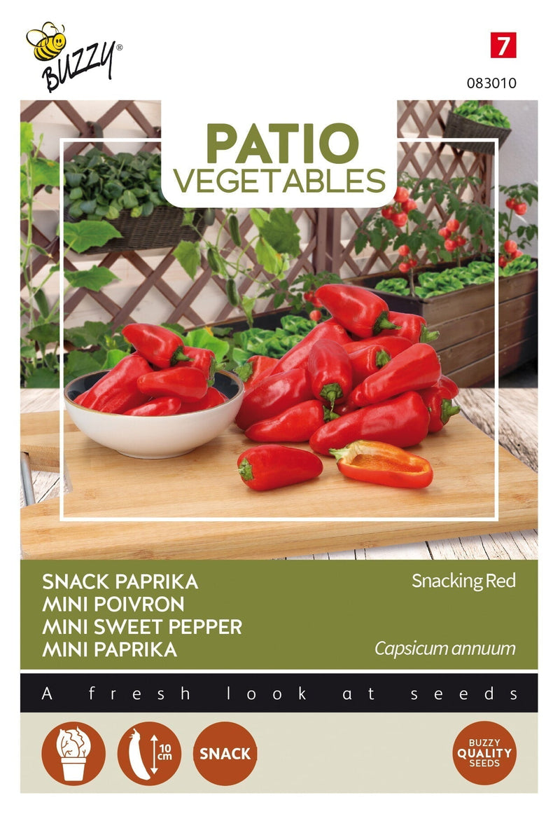 Mini Sweet Pepper - Snacking Red - 6 Semințe