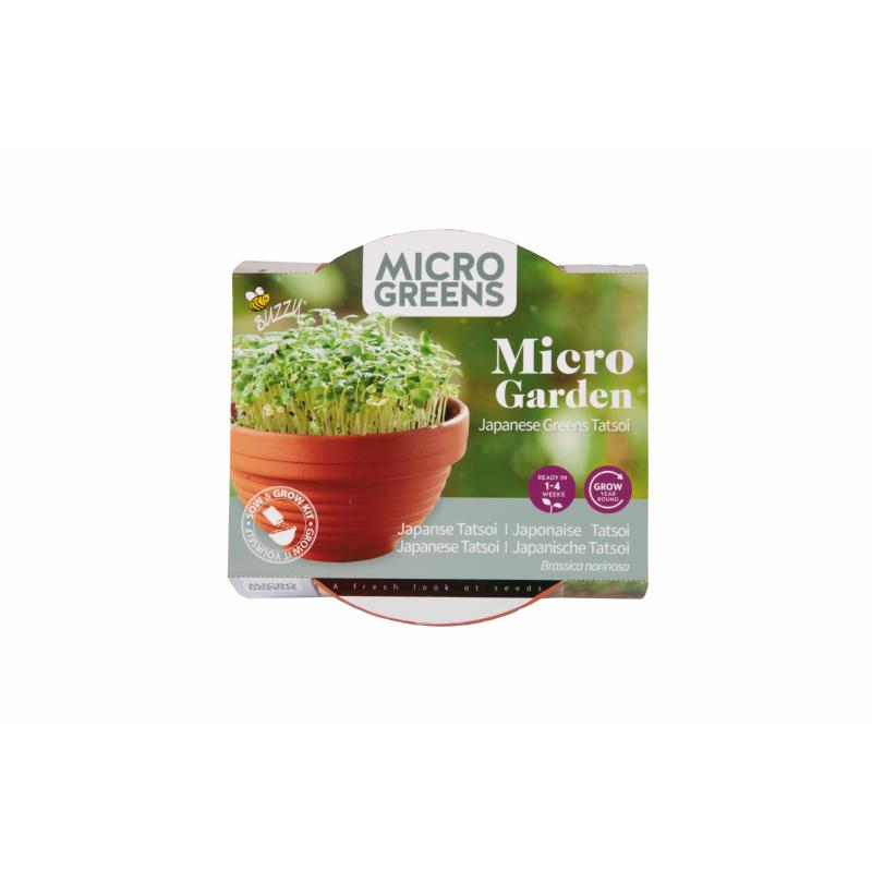 Sow & Grow Kit - Mikro-Garten - Japanische Grünkohl Tatsoi