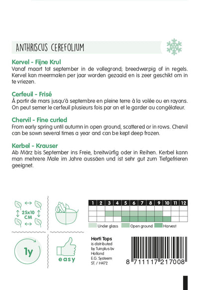 Cerfoglio - Fijne Krul - 10g