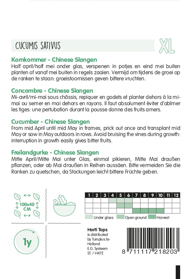 Cetriolo - Chinese Slangen - 2 g