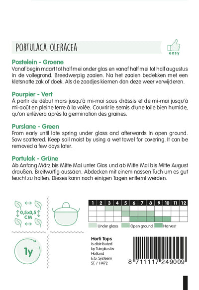 Portulaca - Groene - 10g