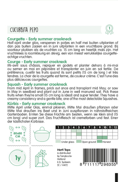 Squash - Early Summer Crookneck - 2,5 g