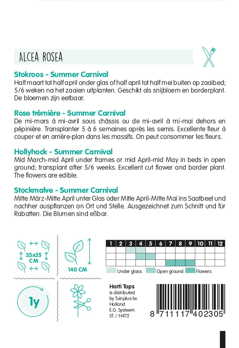 Hollyhock - Summer Carnival - 0,5g