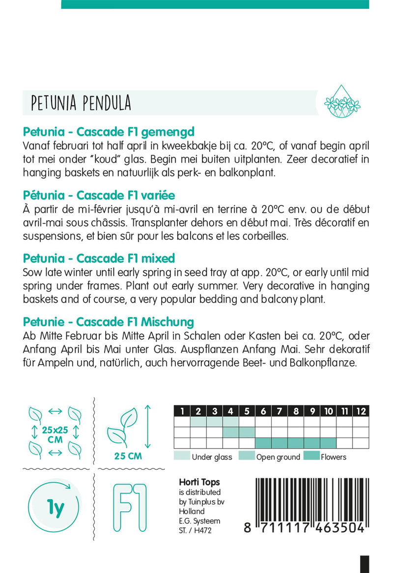 Petunia - Cascade F1 - 70 Semi