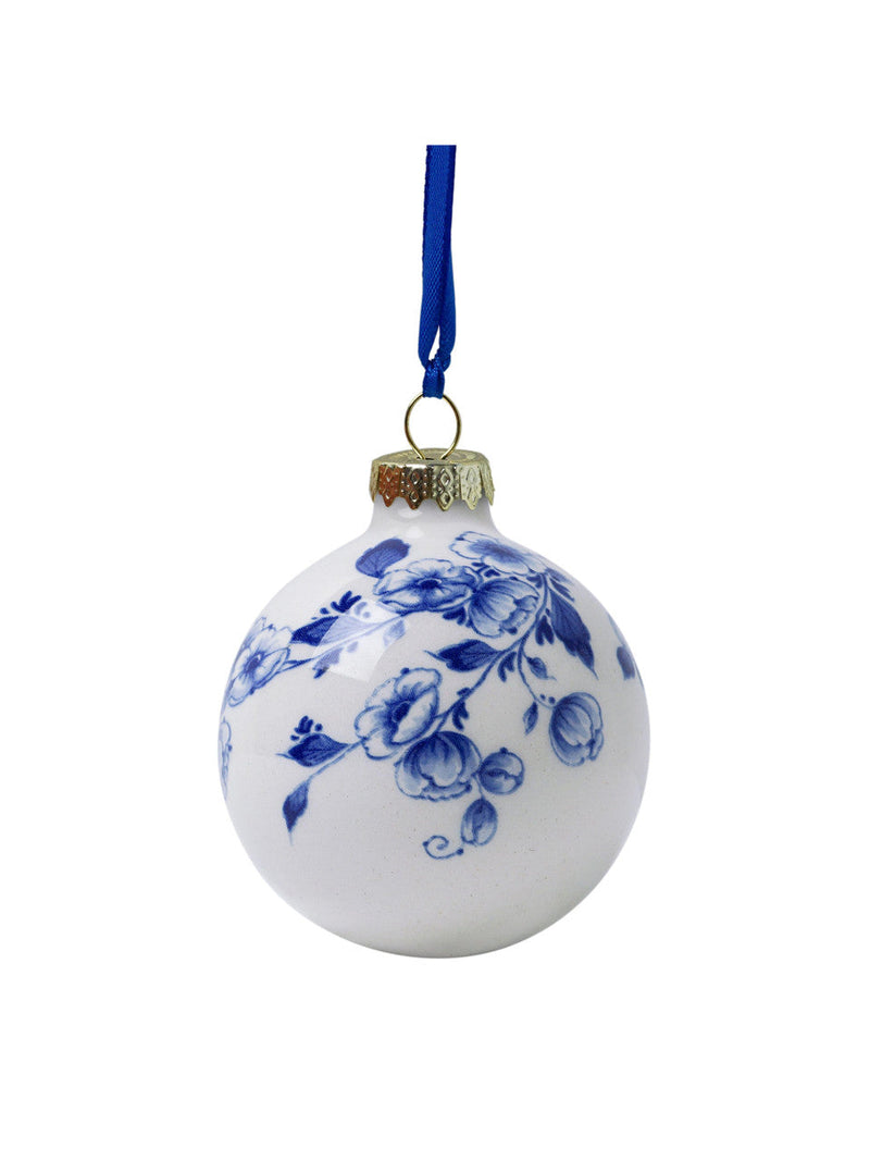 Ornement de Noël - Globe avec des Fleurs