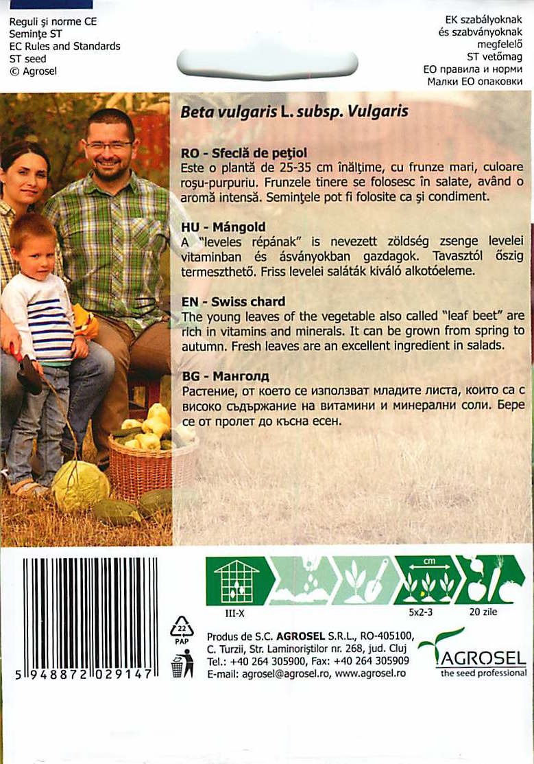 Schweizer Mangold - Baby Leaf - Groene Gewone - 4g