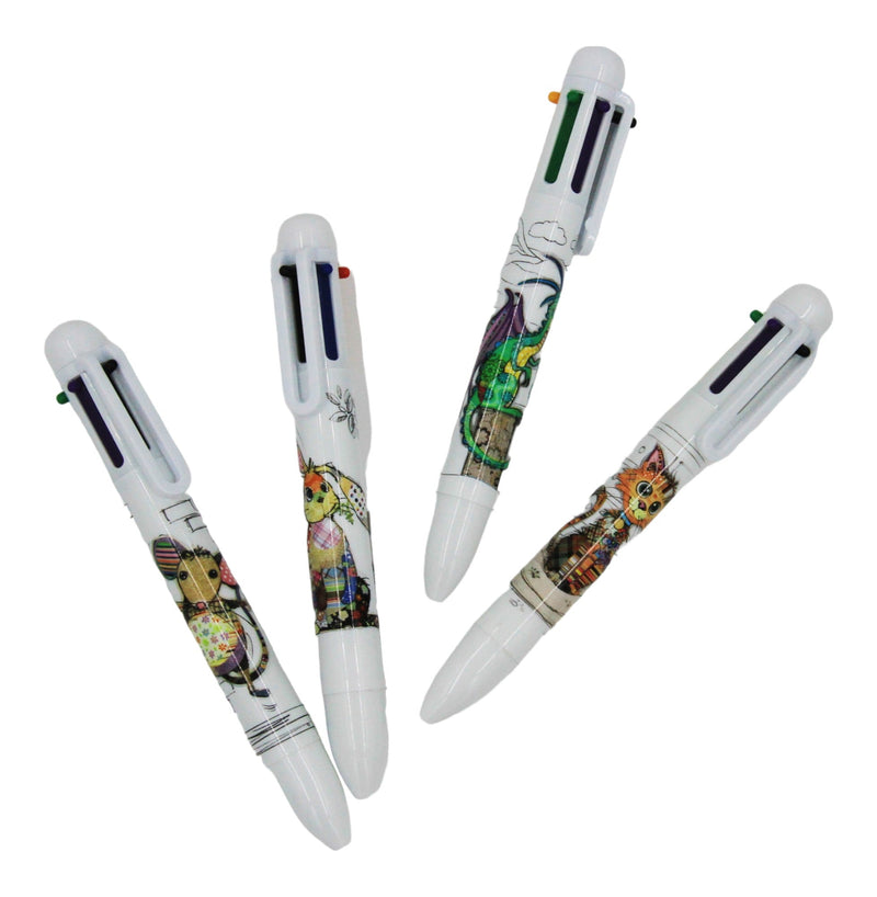 Stylo à bille 6 couleurs