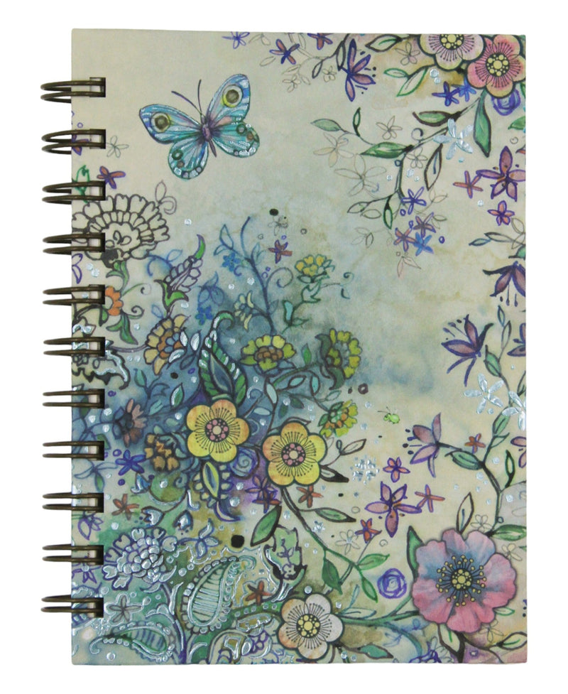 Taccuino A6 - Fiori con Farfalla