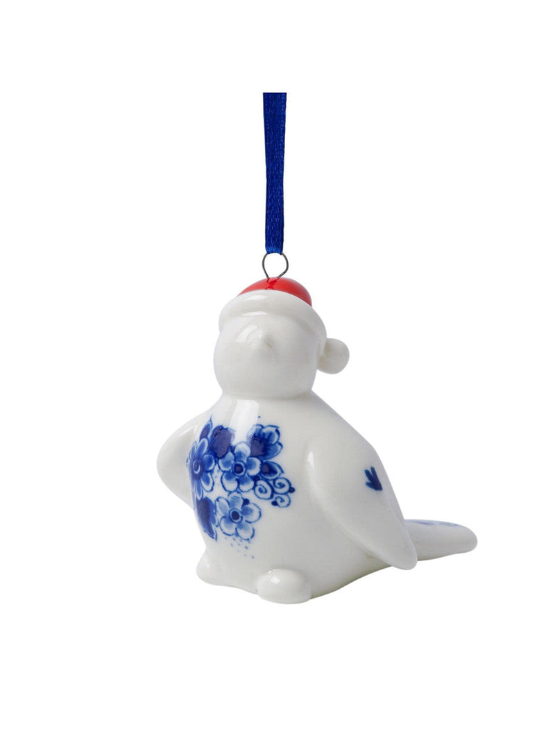 Décoration de Noël - Oiseau avec chapeau de Noël - Droite