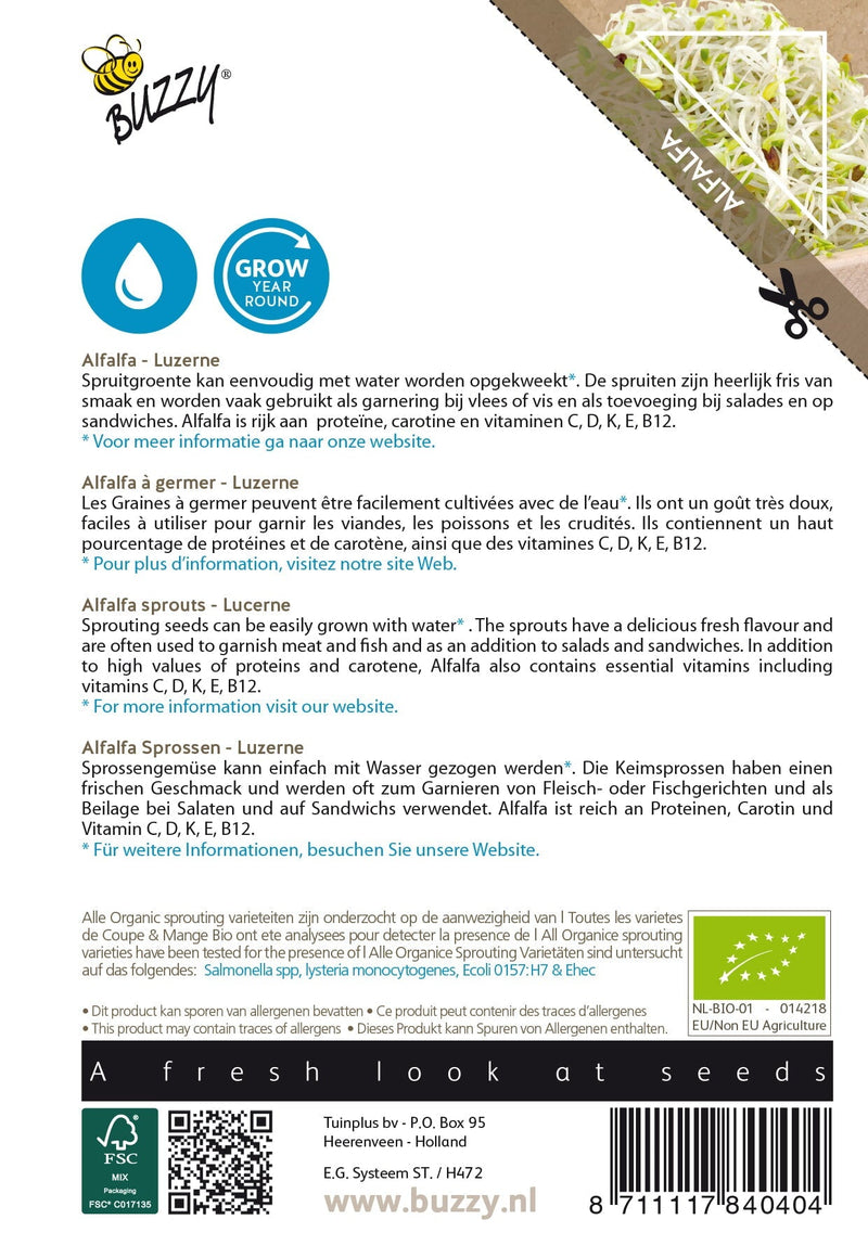 Alfalfa-Sprossen - Bio - 30g