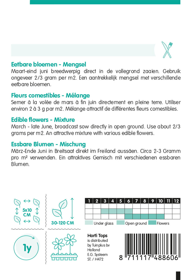 Eetbare Bloemen - Mix - 5g