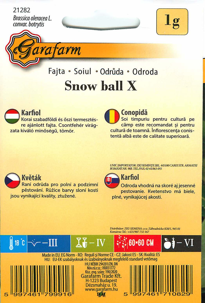 Cavolfiore - Snow ball X - 1g