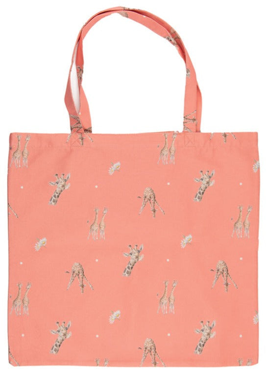 Opvouwbare Boodschappentas - Giraffe - Bloemen