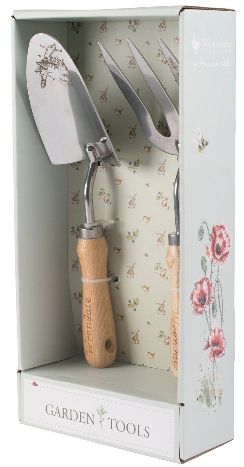 Fourchette et pelle dans une boîte cadeau